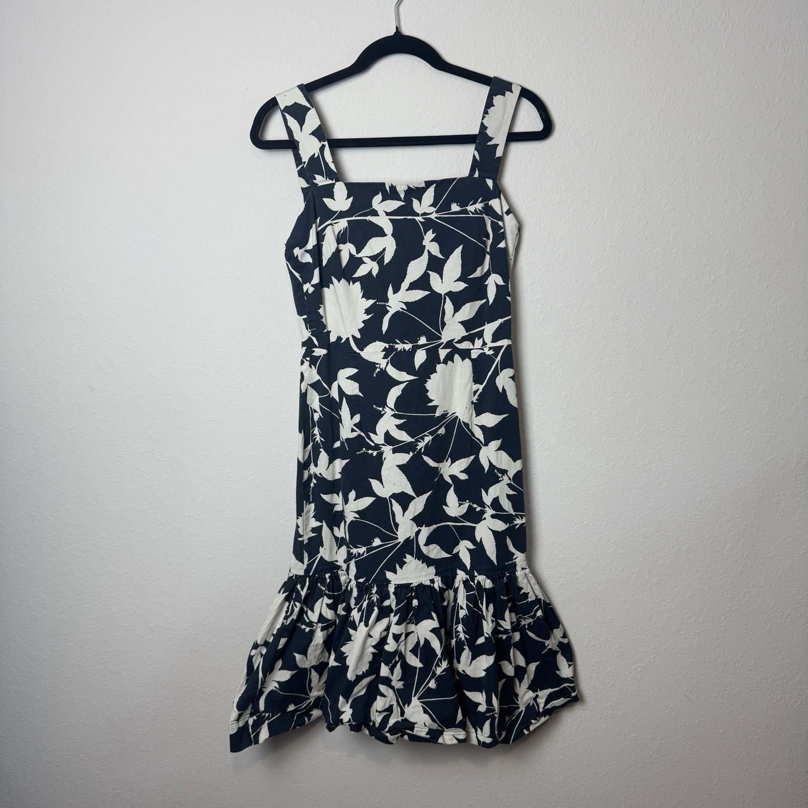 Oscar De Le Renta Womens Day Dress Size 6 Floral Fitted Stretch Italy Designer